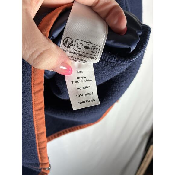 Cotopaxi Teca Fleece Jacket Men’s Medium Navy Blue Striped Full Zip Outdoor - Picture 6 of 9